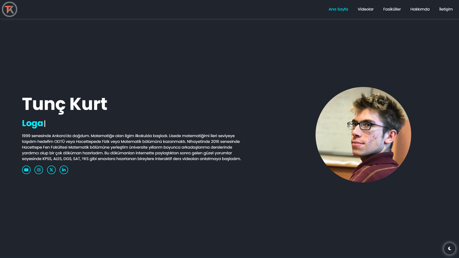 Tunç Kurt Mathematics Website